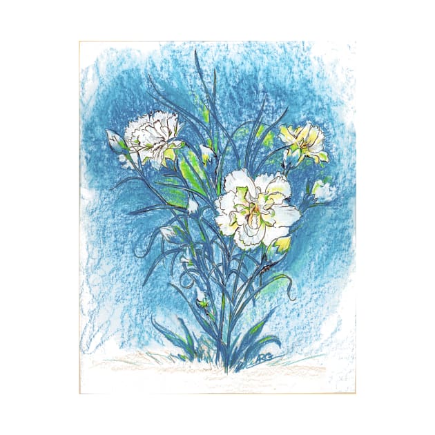 Carnation Flowers color pencil by ShiningLightGallery