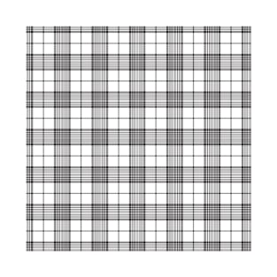 Black and White Check Texture Tartan Plaid Pattern T-Shirt