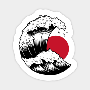 Japanese waves Magnet