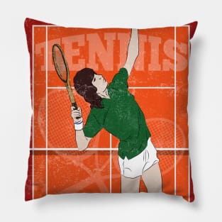 Panatta Tennis Hero Player Vintage Pillow