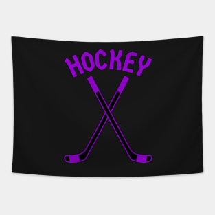 HOCKEY CROSSED STICKS LOGO Tapestry