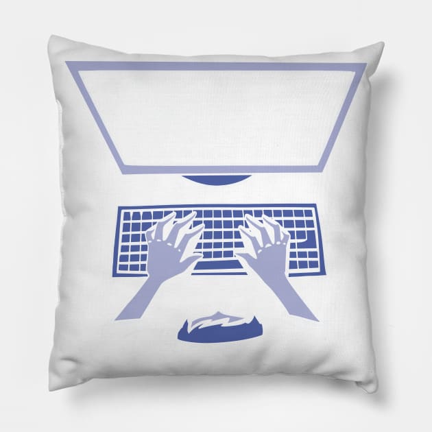 Coder P R t shirt Pillow by LindenDesigns