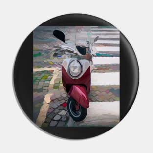 Moped#3 Pin