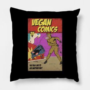 Vegan Comics Pillow