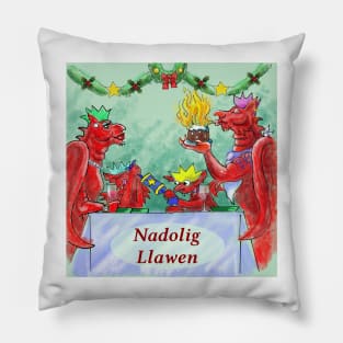 NADOLIG LLAWEN (JOLLY YULE) Pillow