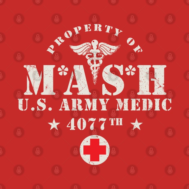 MASH 4077 Vintage Logo by Alema Art