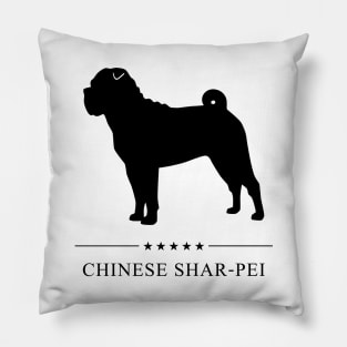 Chinese Shar-Pei Black Silhouette Pillow