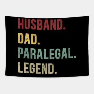 Paralegal Funny Vintage Retro Shirt Husband Dad Paralegal Legend Tapestry