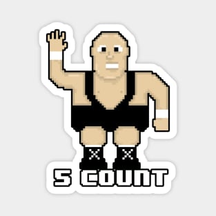 Wrassleman 8-Bit Gaming: 5 Count! Magnet