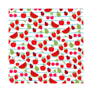 Summer Fruit Pattern T-Shirt