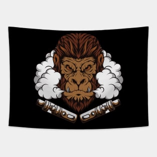 Smoking gorilla - the e cig lover Tapestry
