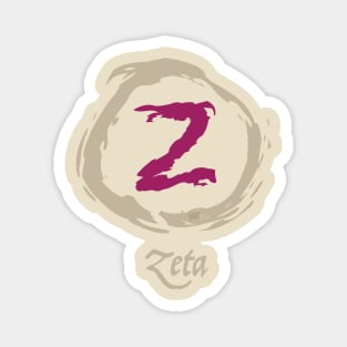 greek Zeta Magnet