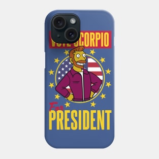 Vote Scorpio for President Globex Corporation Phone Case