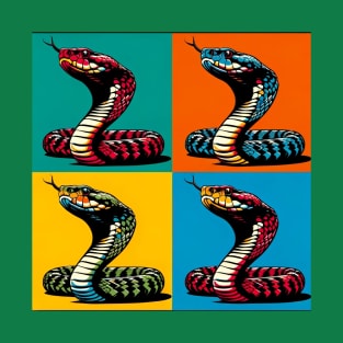 Viper Pop Art - Cool Venomous Snake T-Shirt