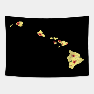 Hawaii in Flowers Tapestry