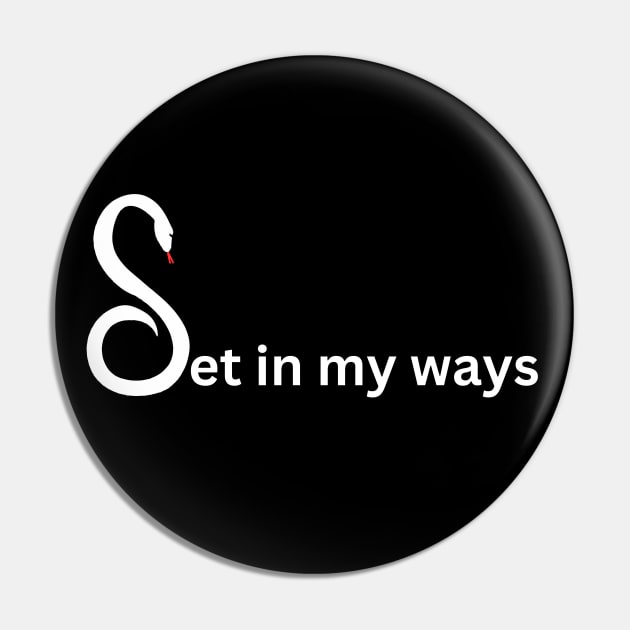 Set in my ways pun and double meaning with snake (MD23GM008) Pin by Maikell Designs