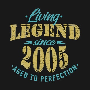 Living Legend Since 2005 18th Birthday Sayings T-Shirt