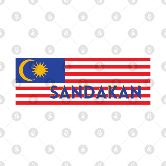 Sandakan City in Malaysian Flag by aybe7elf