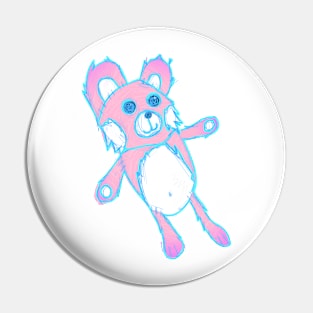 Pink Teddy Bear Pin