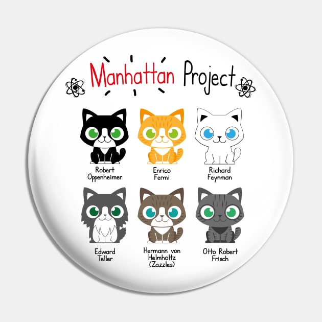 Manhattan Project Sheldon Cats Pin by Vector-Planet