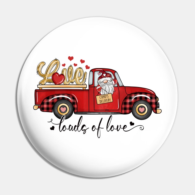 Load Of Love Gnome Valentine Day Truck Love Pin by luxembourgertreatable