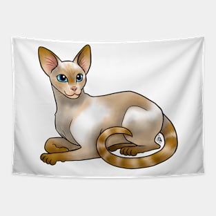 Cat - Siamese - Flame Point Tapestry