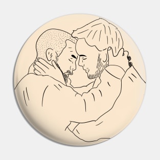 Captain Flint & Thomas Reunion reunion hug Pin