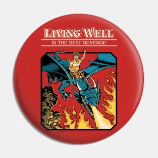 Living Well Pin