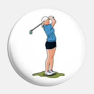 Women's golfer Pin