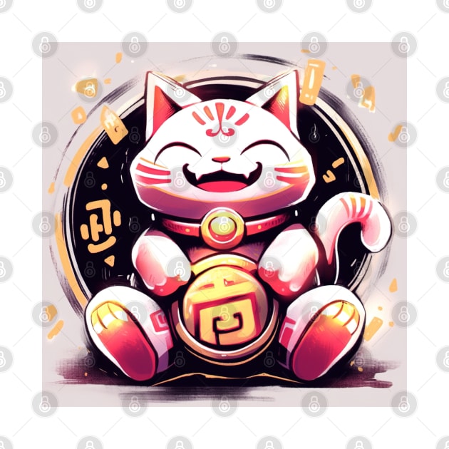 Coin Lucky Fairy Cat by 2088DesignLab