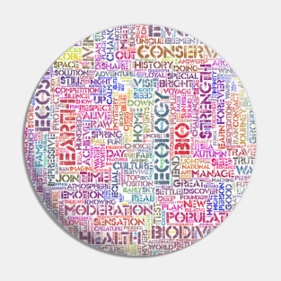 Bio Biodiversity Pattern Text Word Cloud Pin