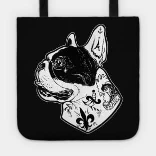 Tattooed French Bulldog Tote