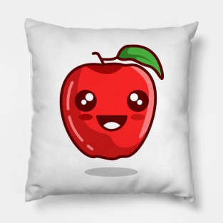 smile apple vector Pillow