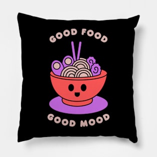 Good food Good Mood Cute Kawaii design Pillow