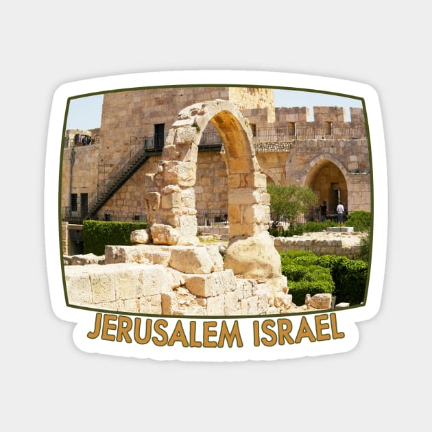 Israel, Jerusalem. Citadel Arch Magnet by UltraQuirky