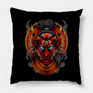 machine mask R1 Pillow