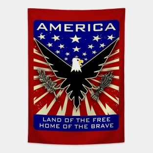 America: Land of the Free, Home of the Brave Tapestry