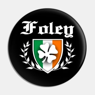 Foley Shamrock Crest Pin