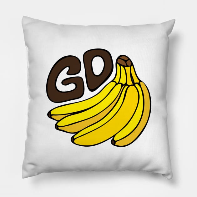 Go Bananas Pillow by majoihart