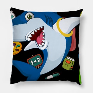 Dabbing 2nd Grade Shark Back To School Pillow