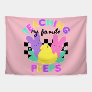 Easter Peeps Teacher Shirt Tapestry