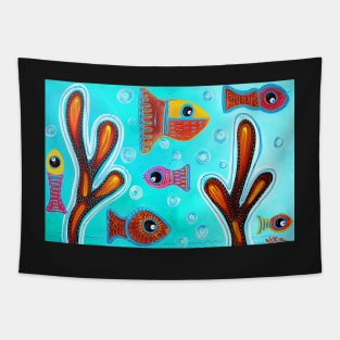 Quilted Fish Tapestry