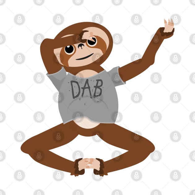 Sloth Dabbing by mailboxdisco