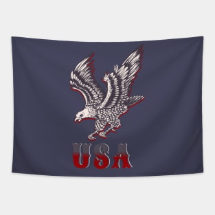 Vintage USA Eagle American Pride Tapestry