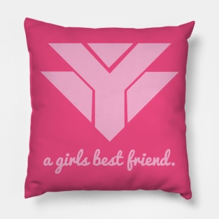 Pink Diamonds are a girls best friend Pillow