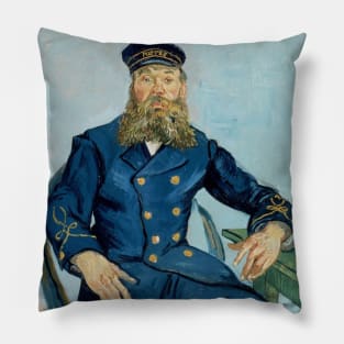 Portrait of the Postman Joseph Roulin by van Gogh Pillow