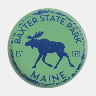 Baxter State Park Maine ME Moose Lovers Hiking Souvenirs Pin