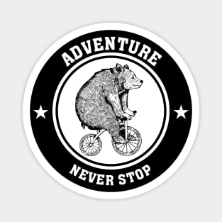 Bear on a bike Magnet