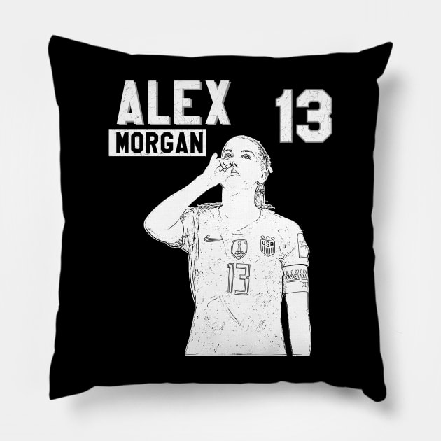 Alex Morgan || USA Pillow by Aloenalone