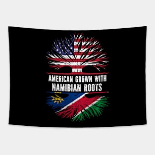 American Grown with Namibian Roots USA Flag Tapestry